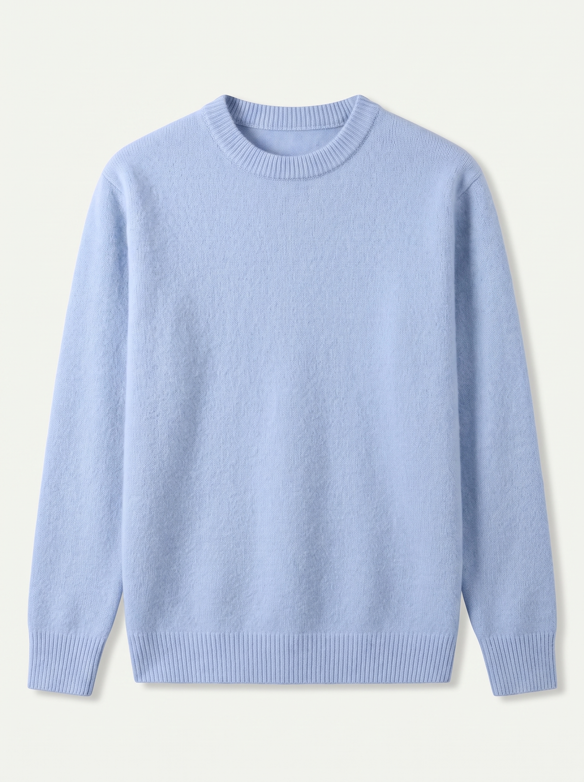 Klasyczny sweter z okrągłym dekoltem, zdjęcie produktowe flat lay — Cyprien od Lubomirske