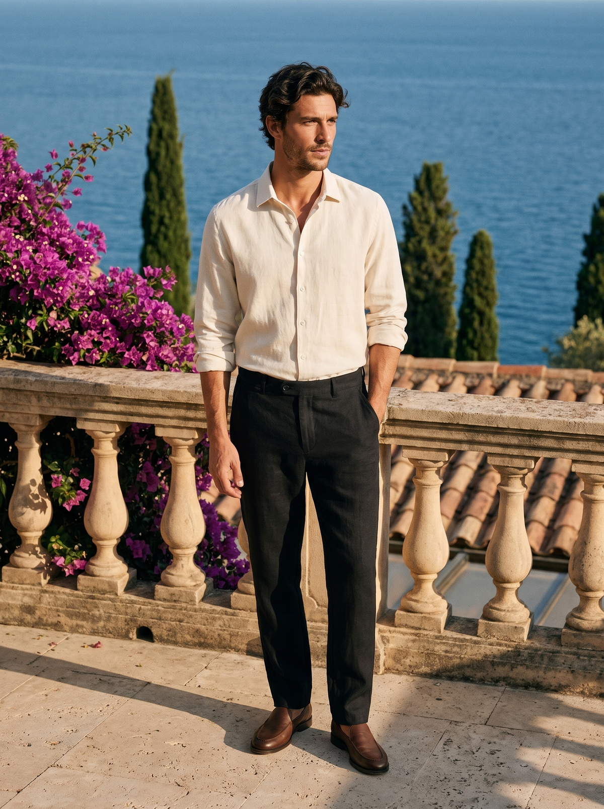 Montauk | Eleganckie Lniane Spodnie