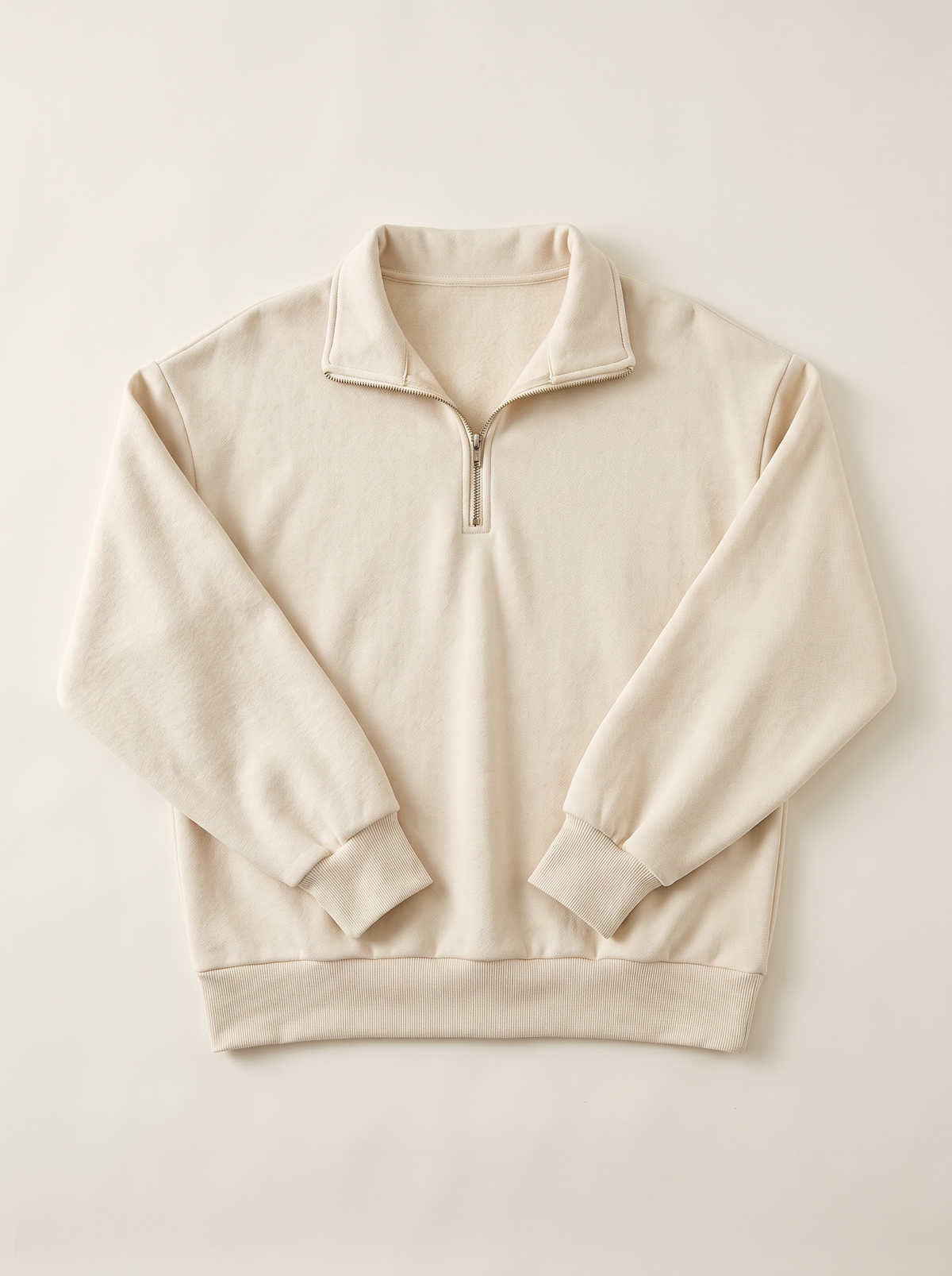 Tenley | Oversize'owa Bluza z Krótkim Zamkiem