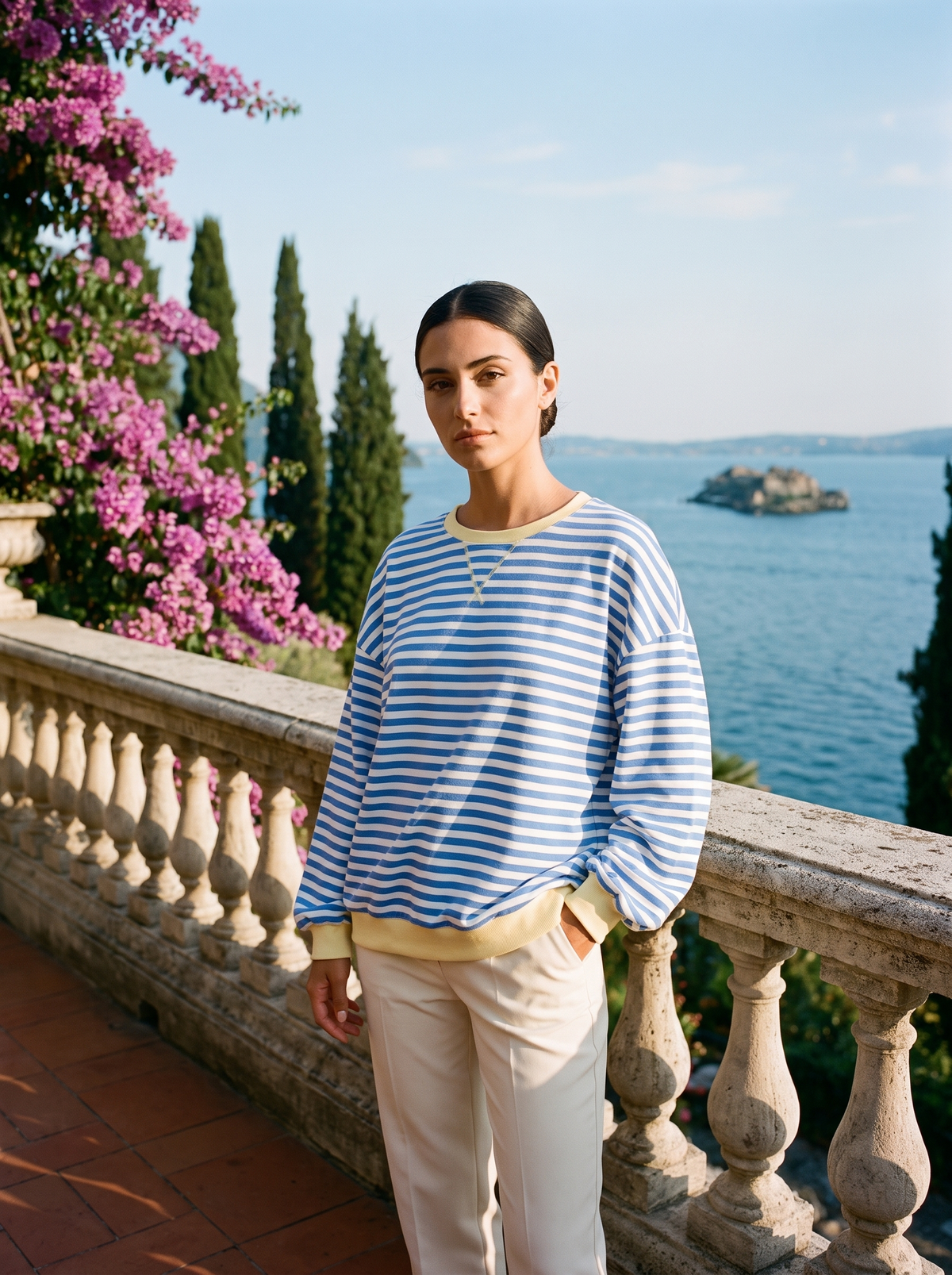 Roxanne | Oversize'owa Bluza w Paski