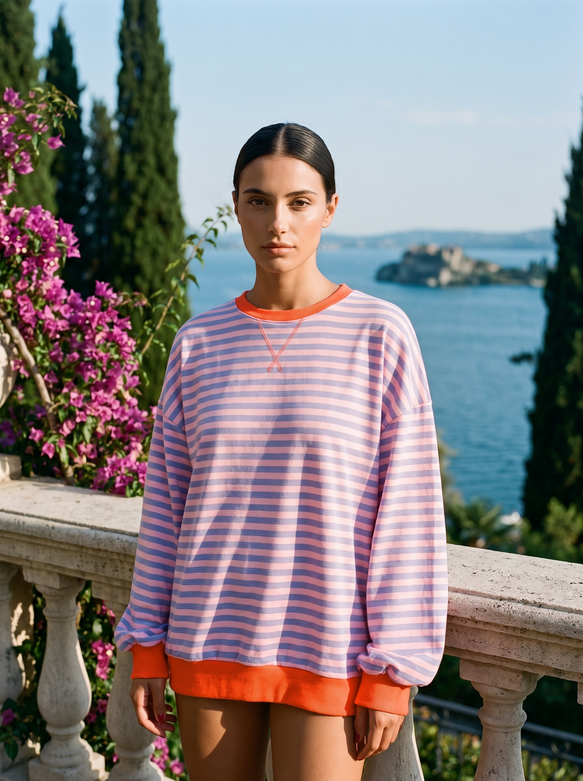 Roxanne | Oversize'owa Bluza w Paski
