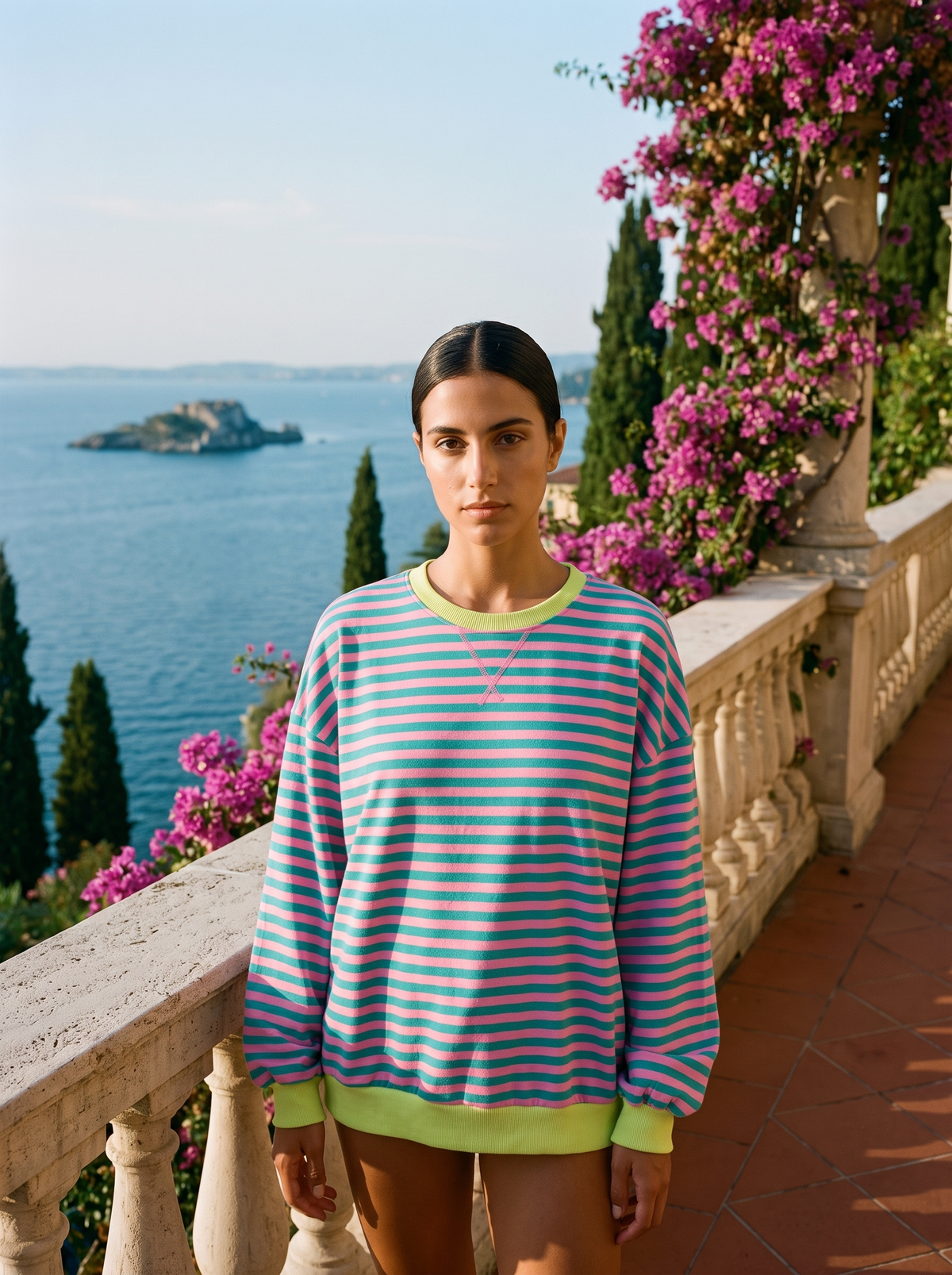 Roxanne | Oversize'owa Bluza w Paski