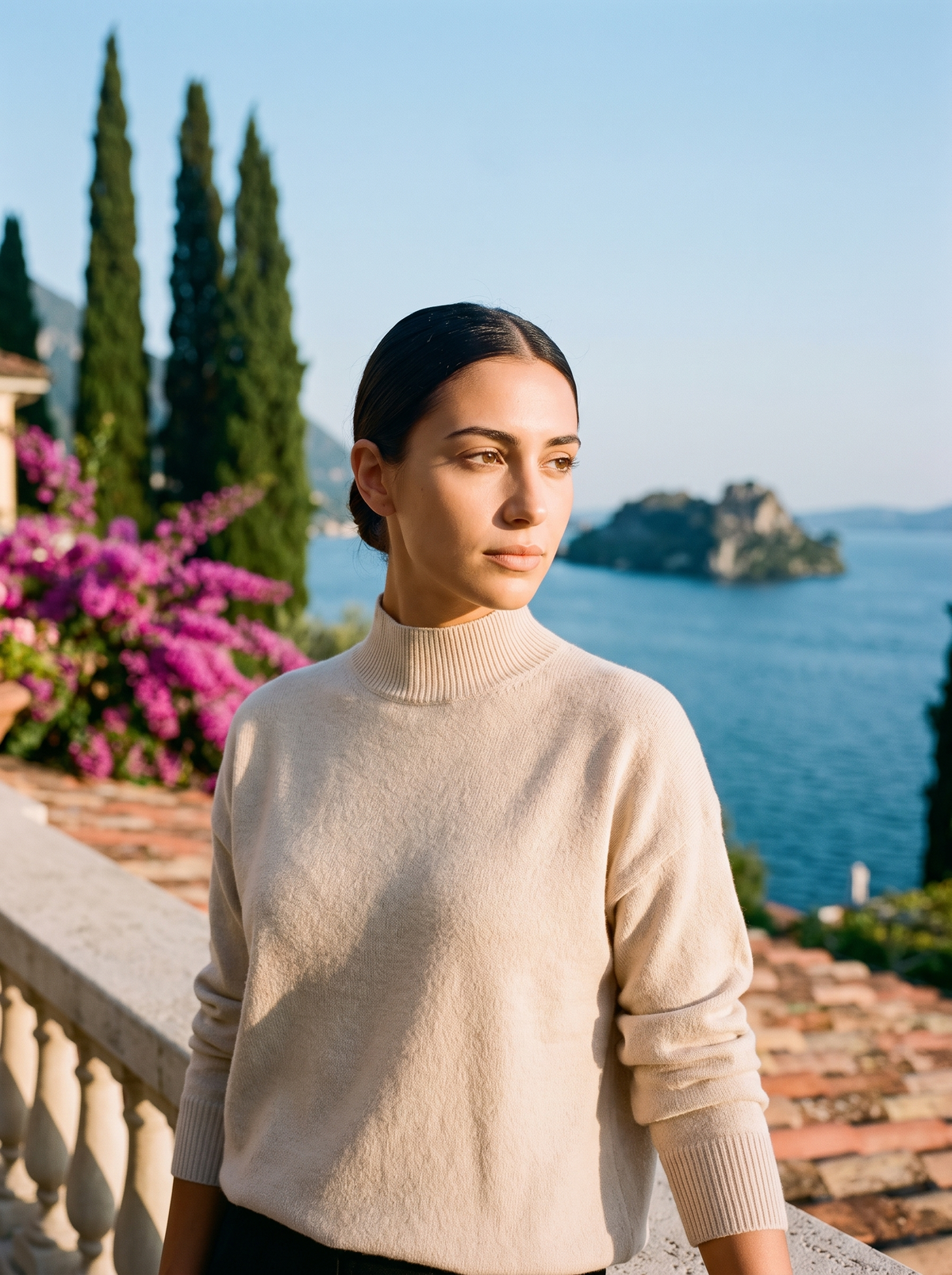 Aubree | Sweter z Półgolfem z Miękkiej Dzianiny