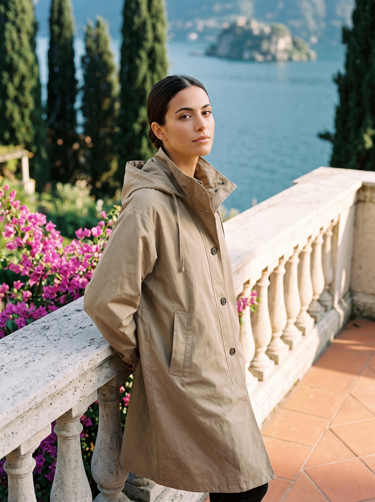 Elise | Płaszcz Przeciwdeszczowy z Kapturem